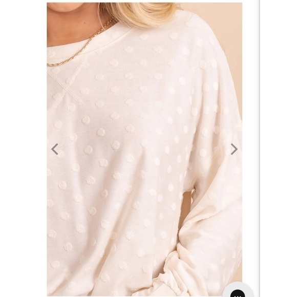 Blu Pepper Cream Ikat Long Sleeve - Picture 6 of 6